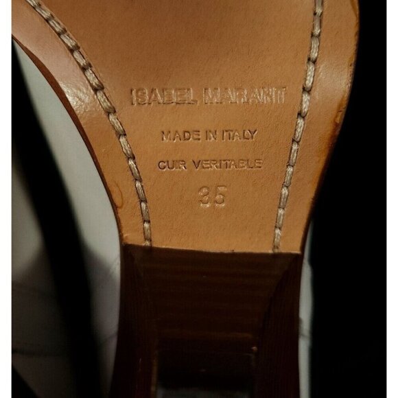 Isabel Marant Lamsy Leather Ankle Cowboy Boots 35 5 Gray New RARE - Picture 9 of 12